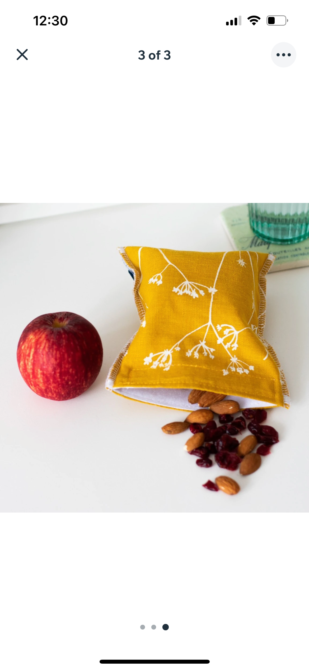 Reusable Snack Bag Mustard