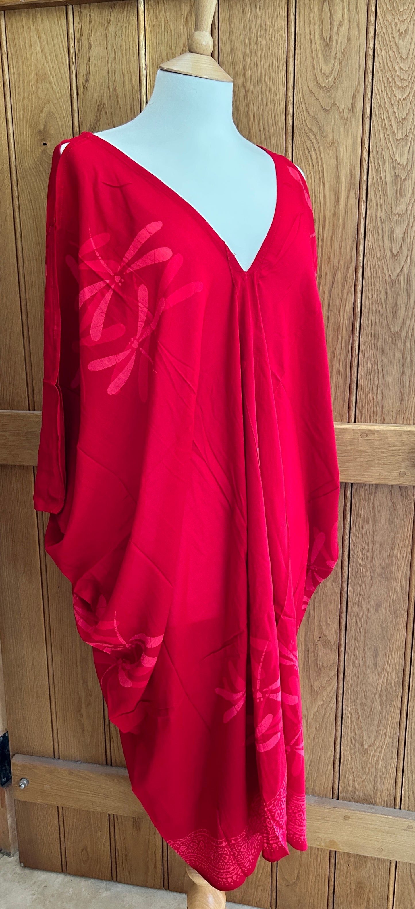 Dragonfly Kaftan with Off The Shoulder Detail