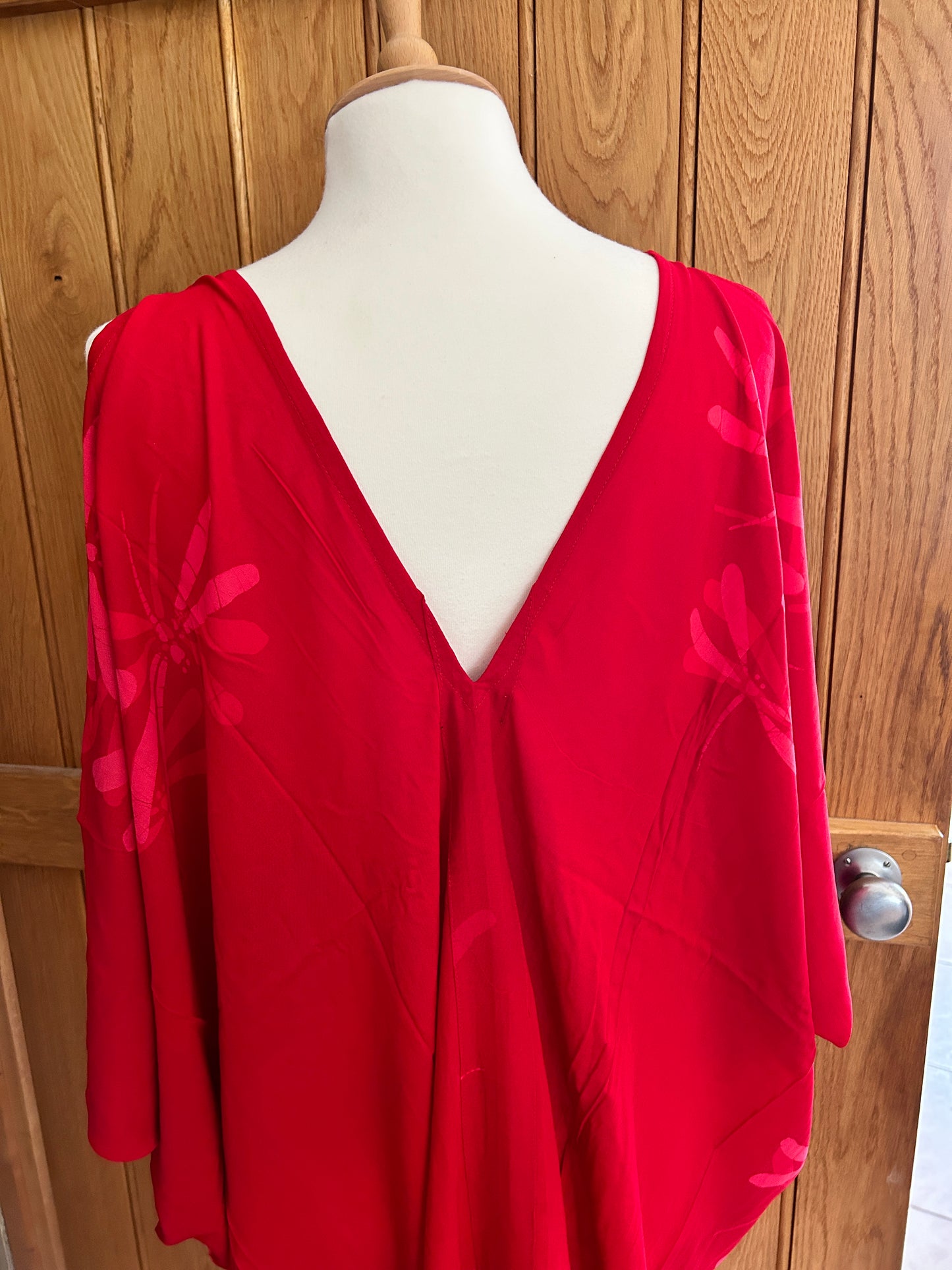 Dragonfly Kaftan with Off The Shoulder Detail