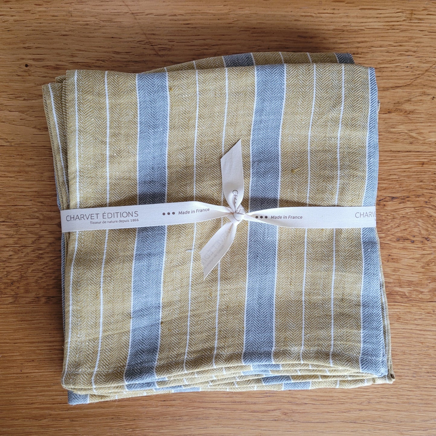 Pure Linen Stripe Napkins