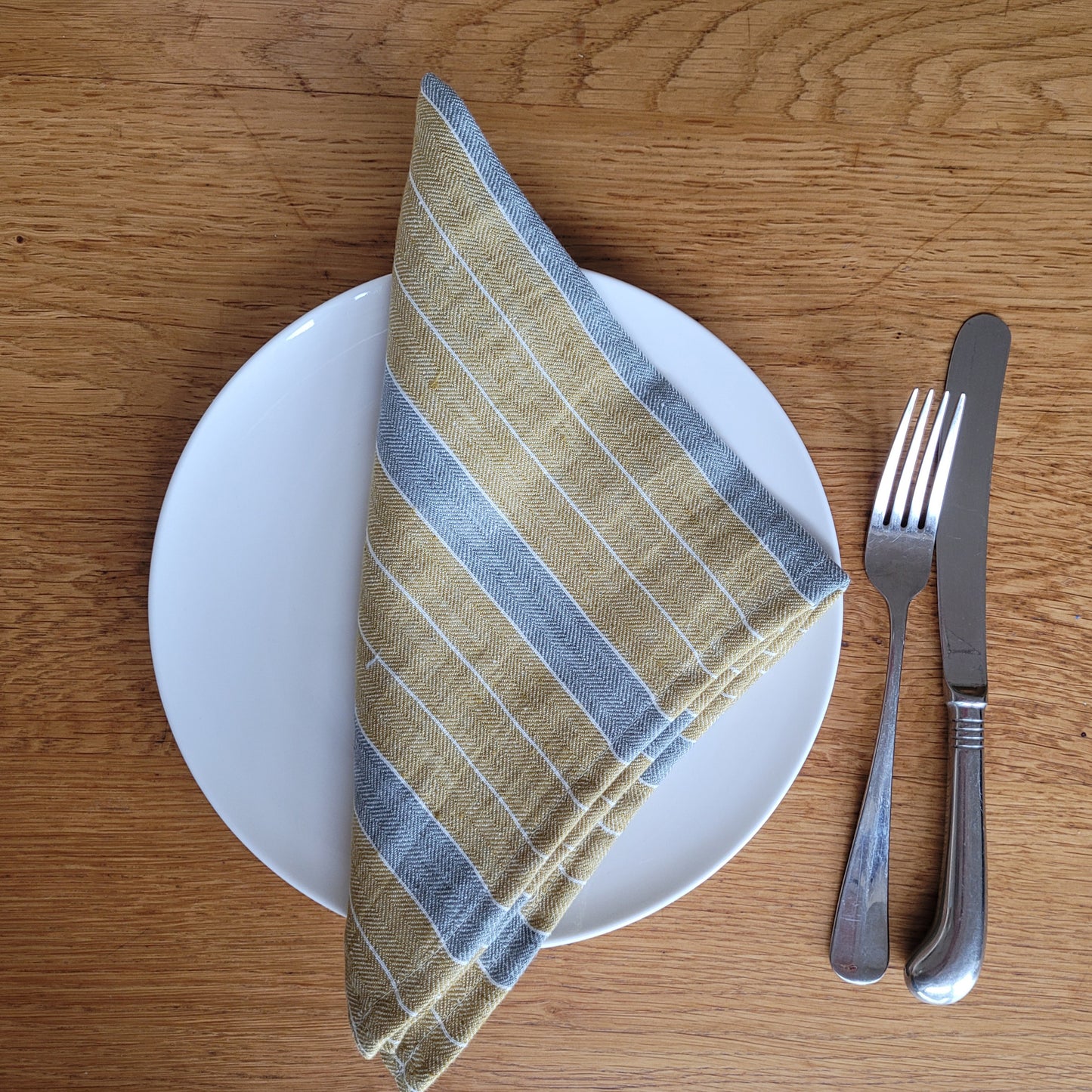 Pure Linen Stripe Napkins