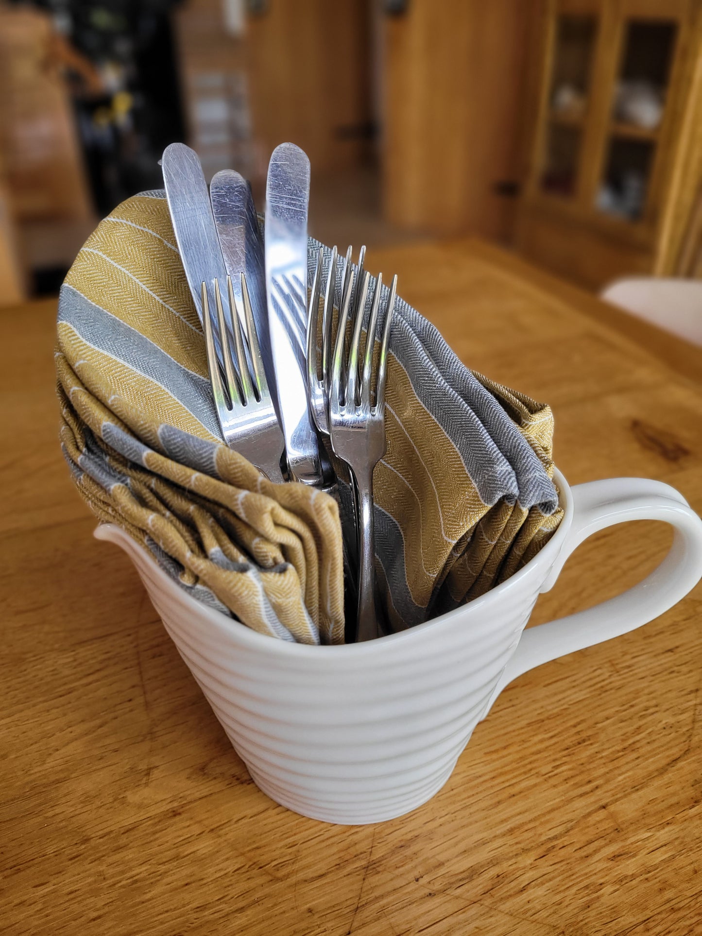 Pure Linen Stripe Napkins