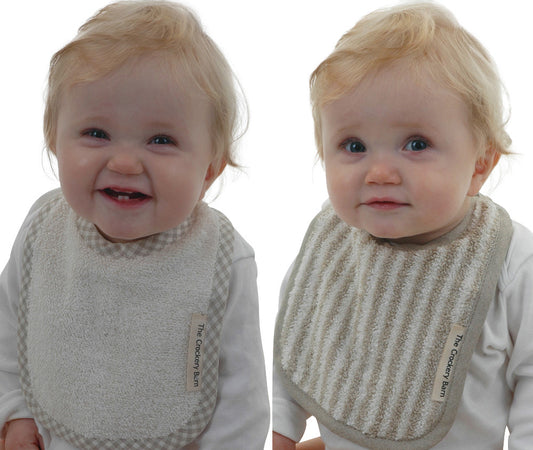 Baby Pure Linen Bibs 2 in a Pack