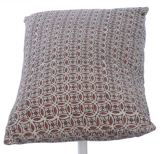 Potager Collection Cotton Cushion in Bronze Rings 30x50