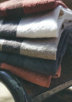 Pure Heavyweight Linen Tea Towel in Vintage Brick 75x44cm
