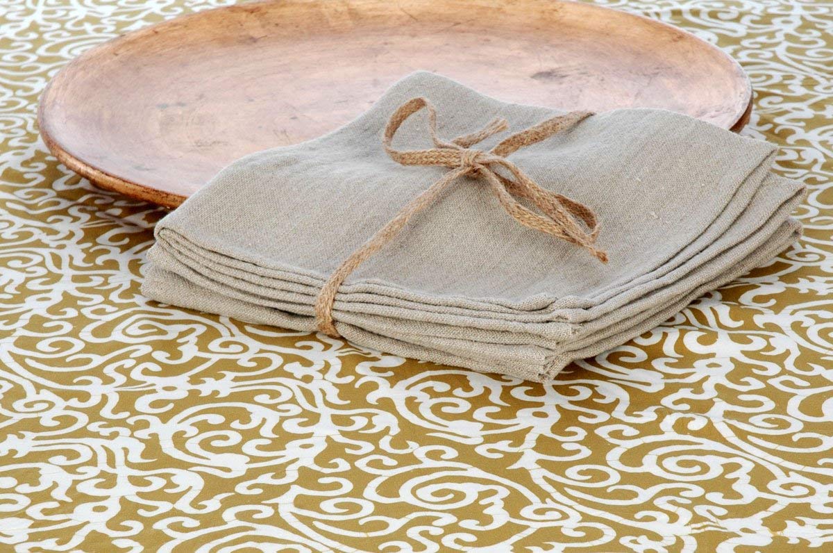 2 French Stonewashed Linen Napkins