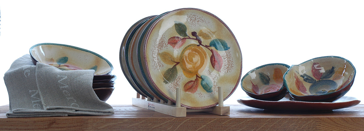 Beautiful Handmade Italian Tapas Dish 10"x6"