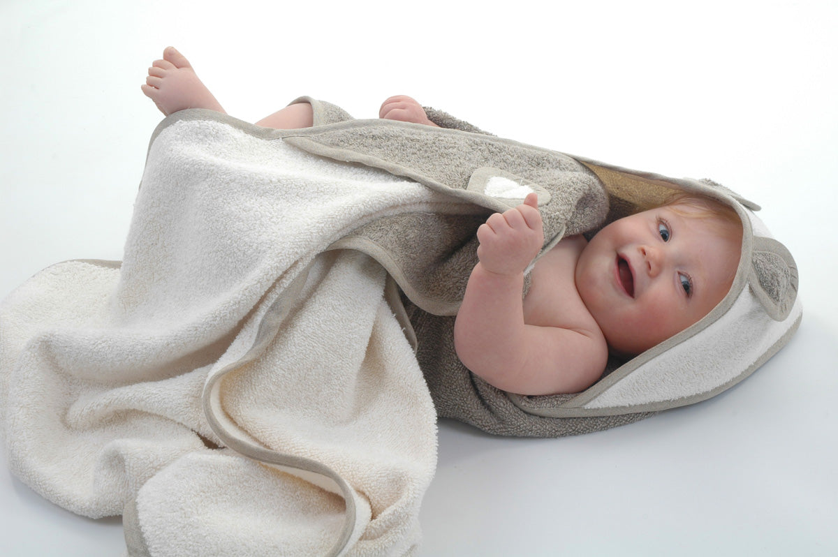 Top Quality Natural Linen Baby Towels Perfect for Delicate Skin Complete with Teddy Bear Ears