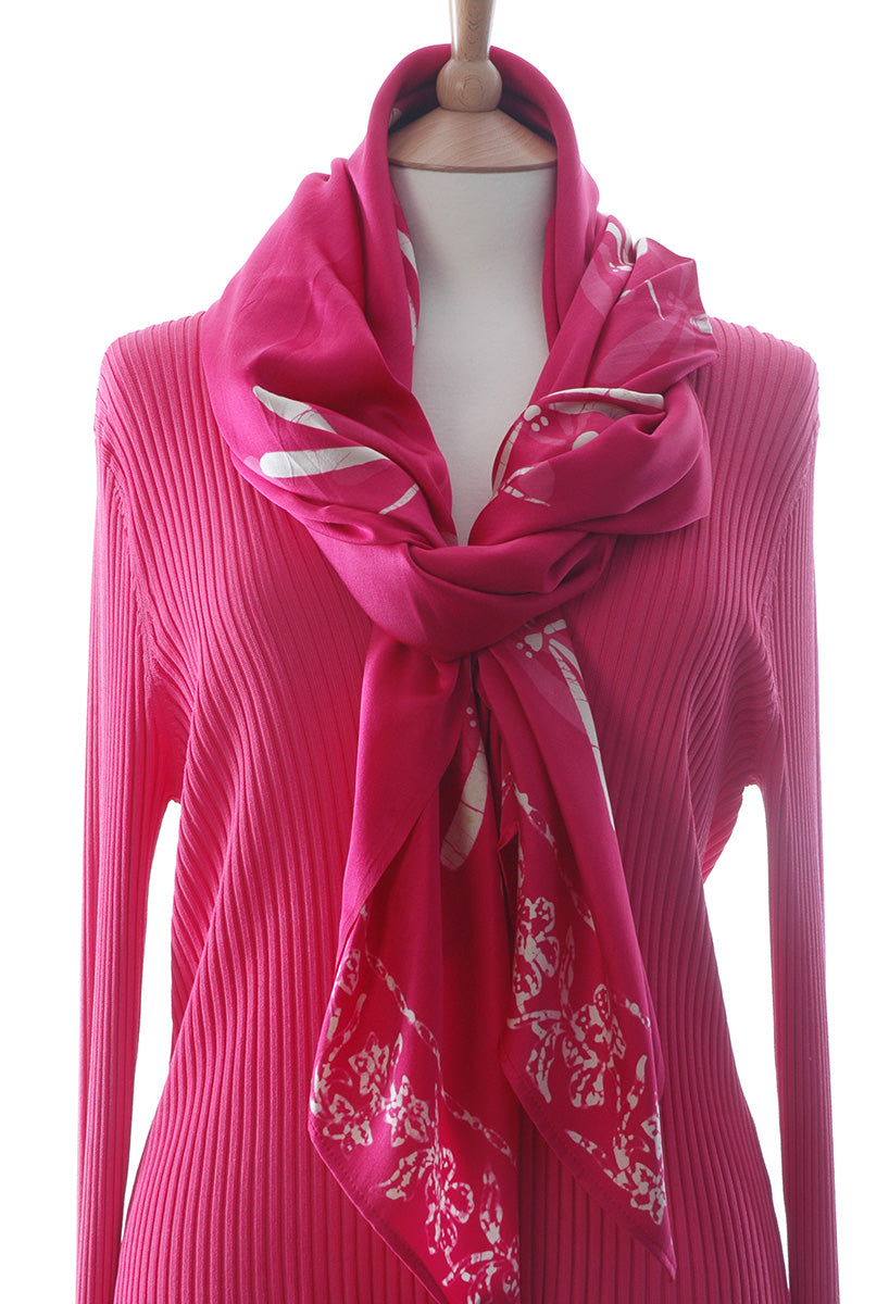 Perfectly pink batik dragonfly sarong or wrap truly multiuseful