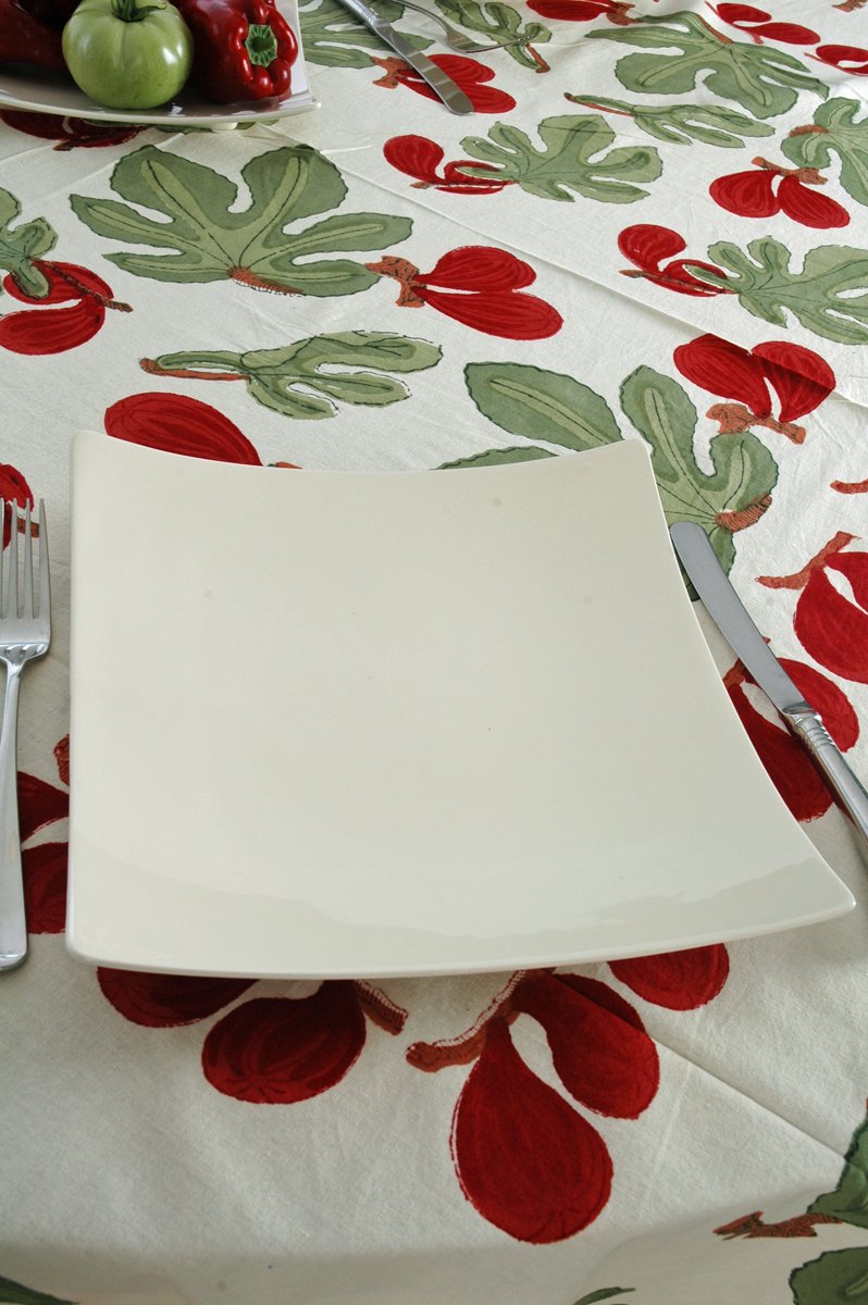 2 Ivory Cream Fine Ironstone China Square Plates 26cm squ