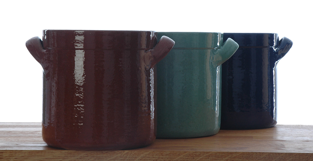 Terracotta Utensil Holder Handmade using Portuguese  Red Clay