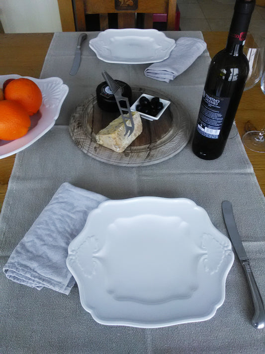 French linen table runners