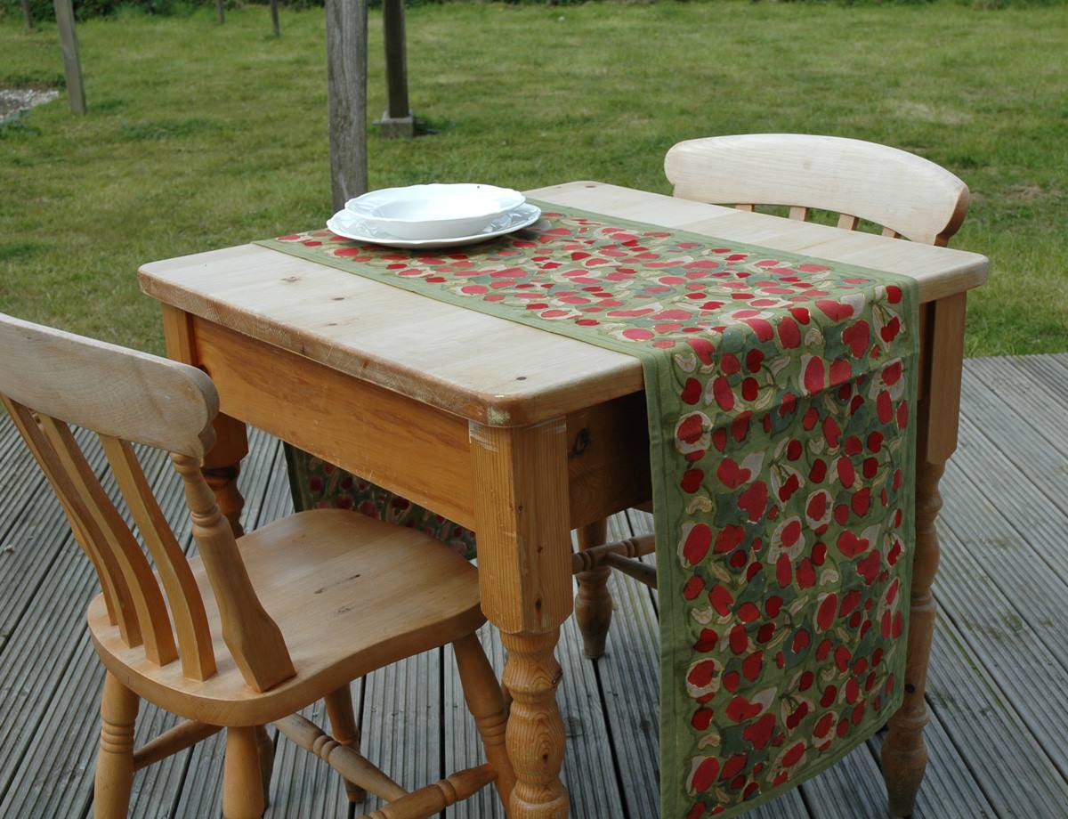Provence Red Fruits Table Runner from Mas d' Ouvan