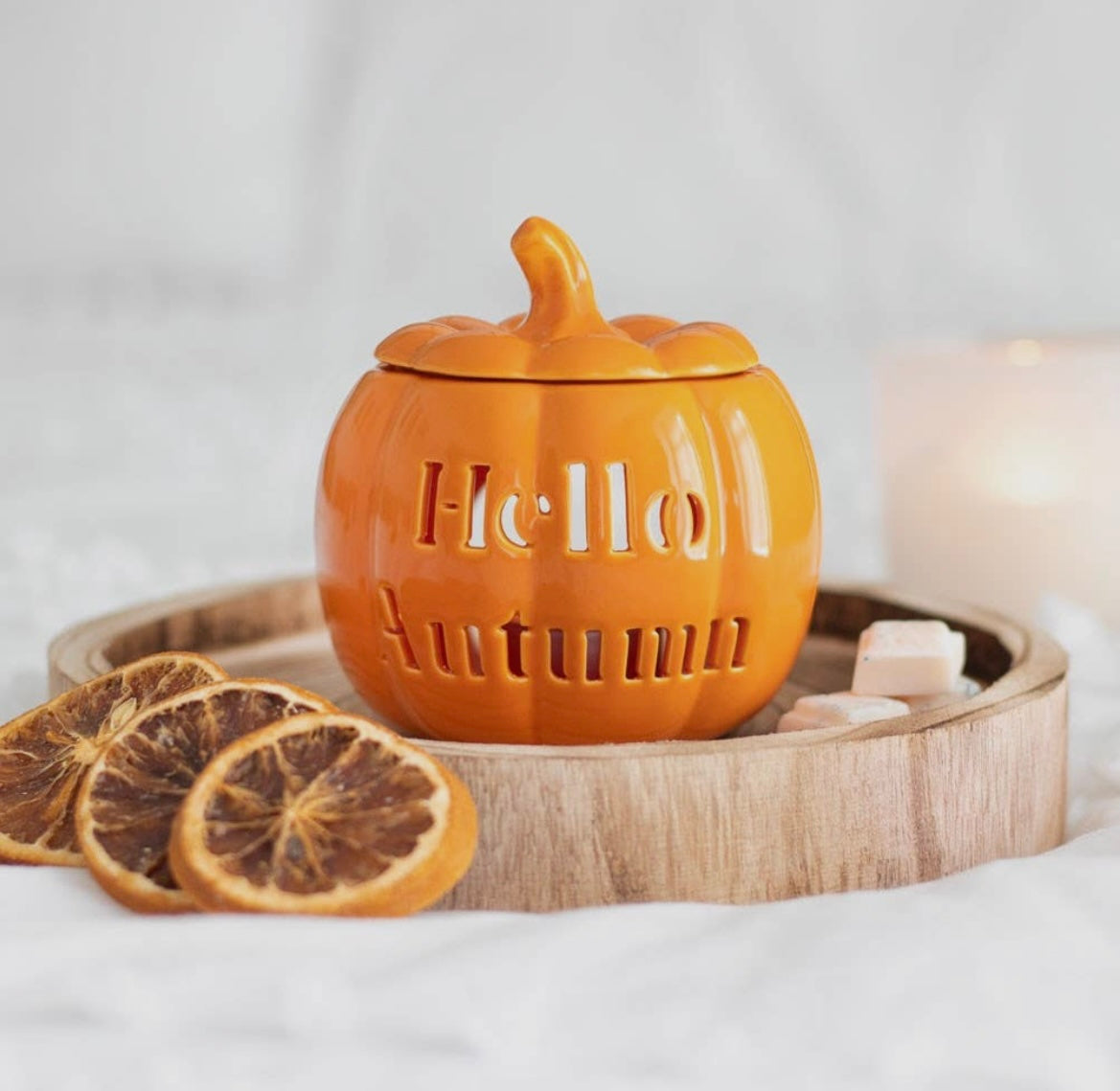 Hello Autumn Pumpkin Wax Melt Burner