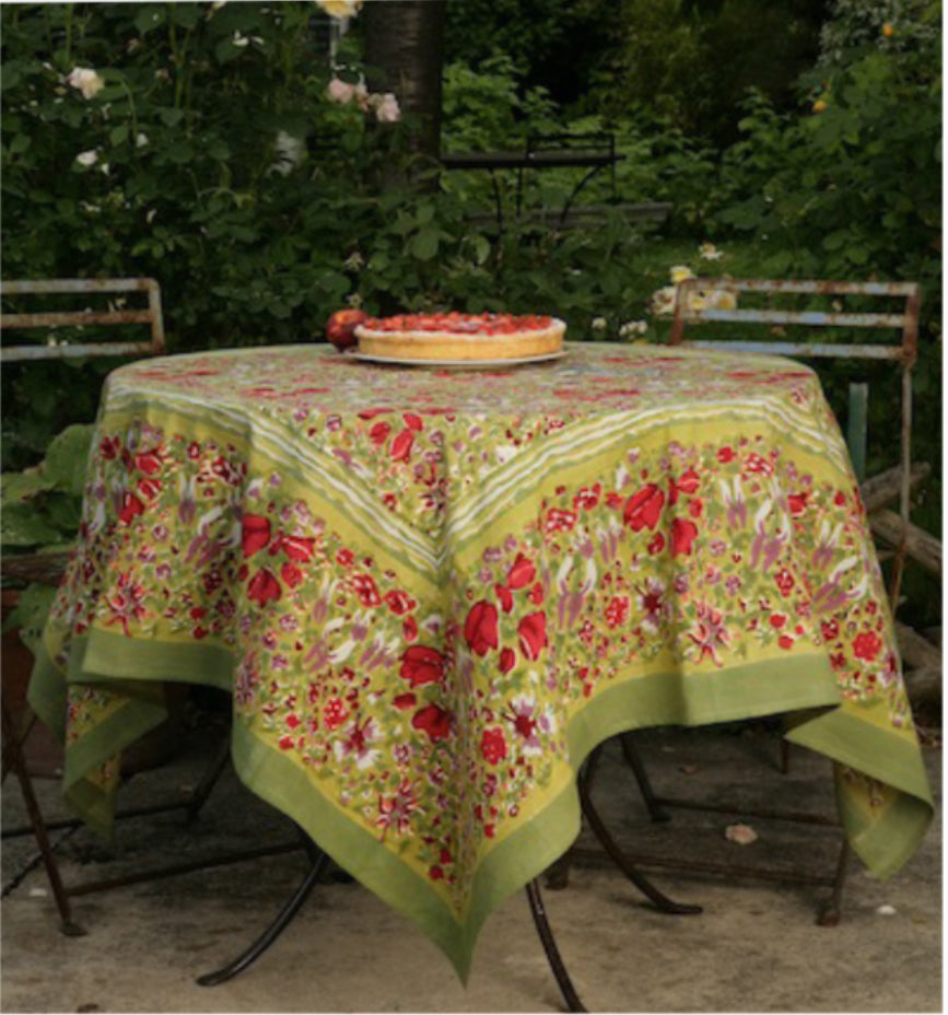 Provence Cotton Handmade Country Garden Tablecloths by Mas d' Ousvan