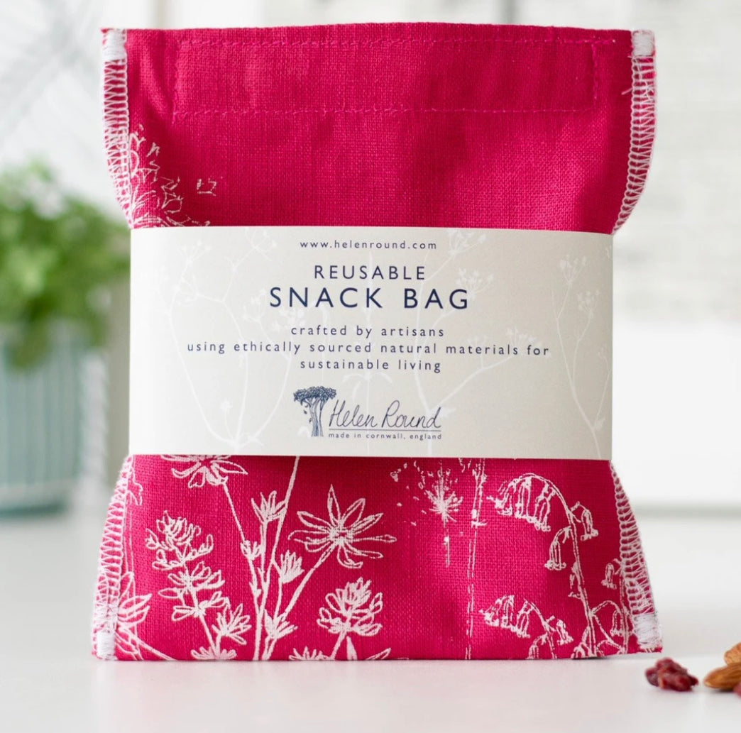 Reusable Snack Bag Raspberry
