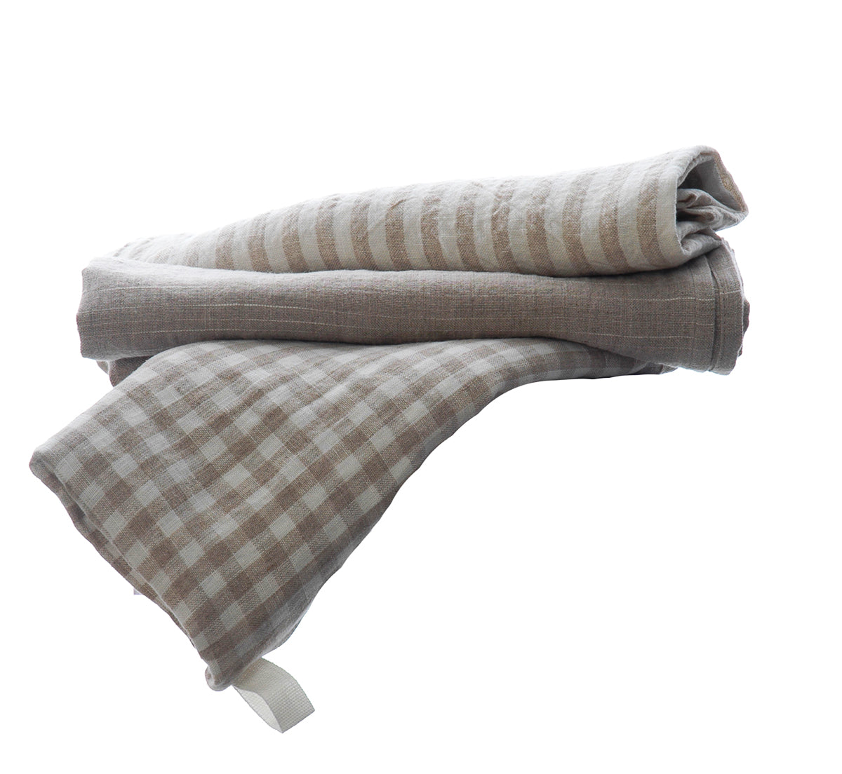 Natural pure linen tea towels