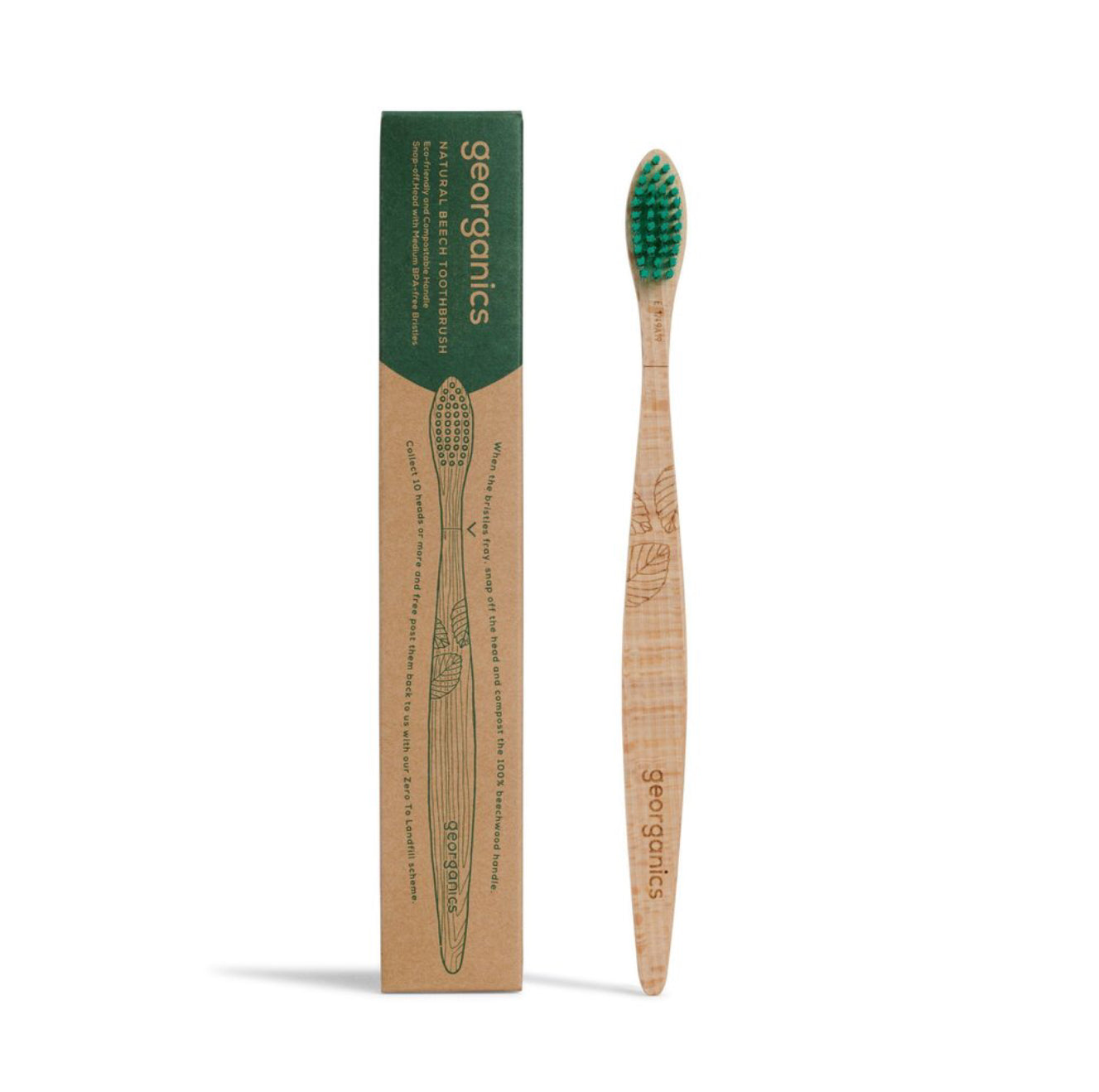 Adult Beechwood Medium Bristle Toothbrush