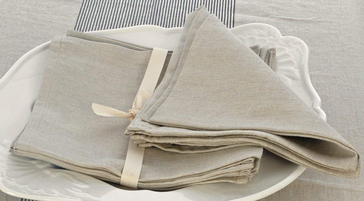 Fine linen table napkins