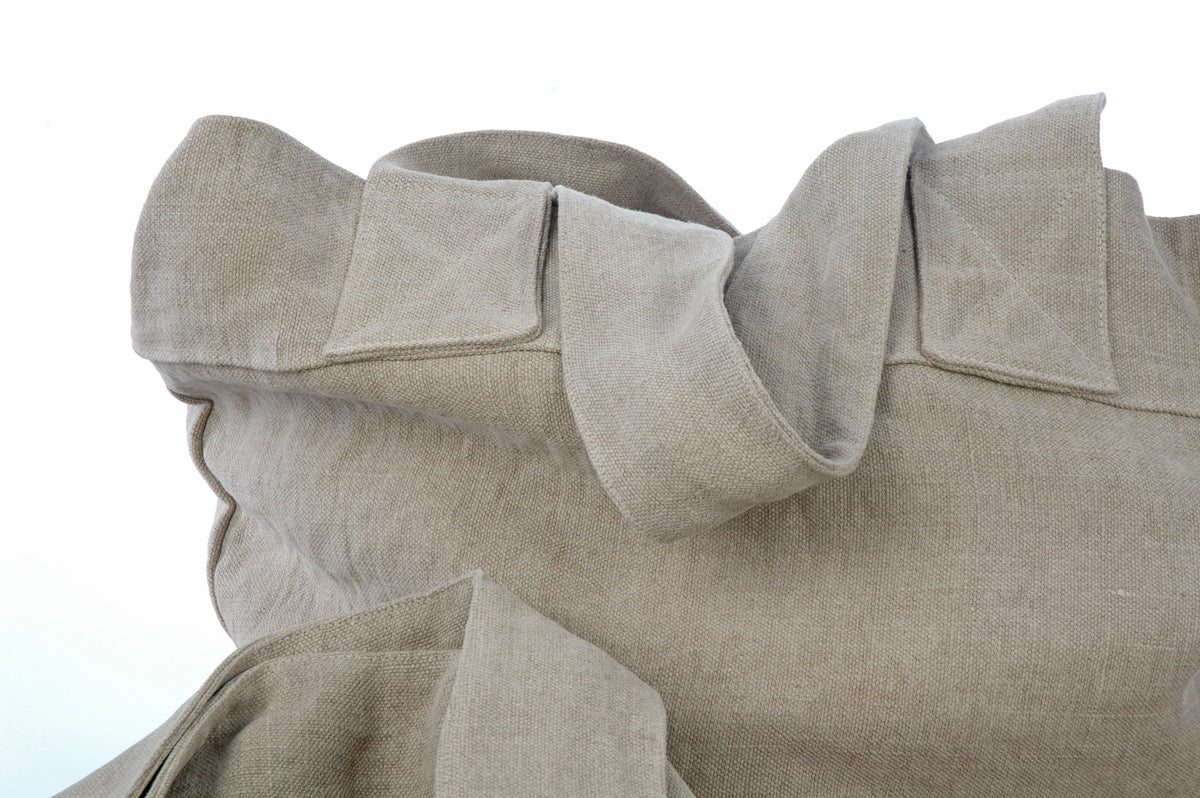 Extra Strong Travel Shoulder Bags in Heavy Weight Linen in flax