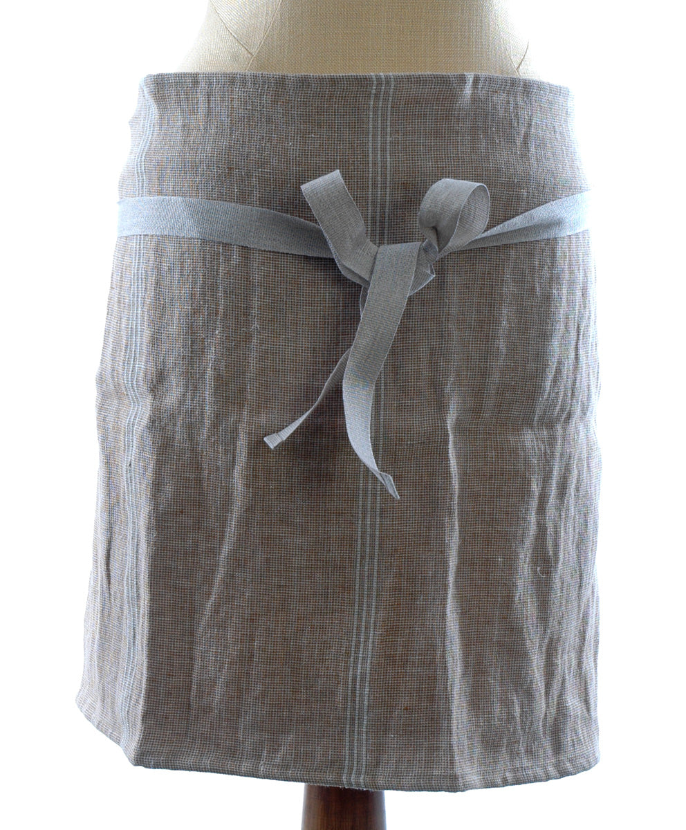 Top Quality French Linen Short Cocktail Waist Apron
