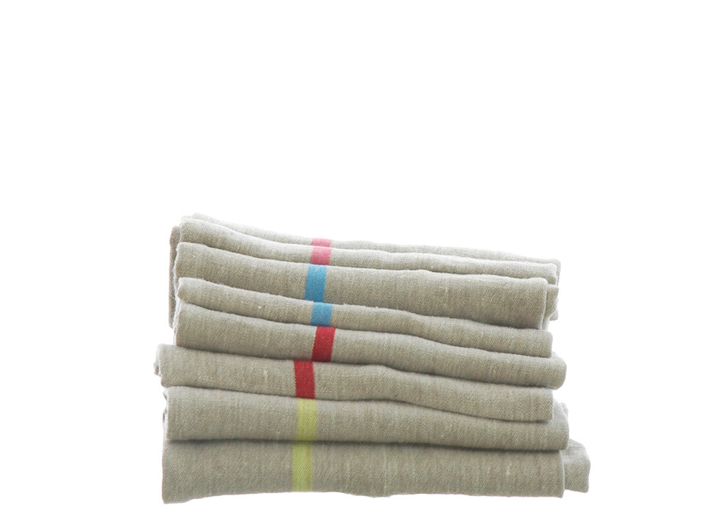 Pure Pre-Washed Linen Tea Towels from The Rainbow Collection